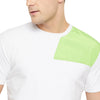White Lime Patch Crew Neck Tshirt