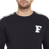 Black Oversized Camo Taped Sweatshirt