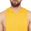 Yellow Hooded Stringer Vest Vest - Fugazee