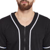 Black Mesh BaseBall Shirt & Shorts Combo Suit Suits - Fugazee