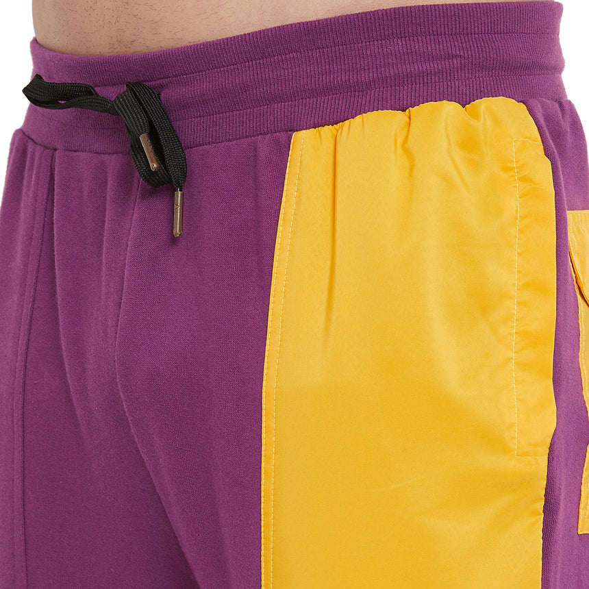 Lilac Yellow Patched Trackpants Trackpants Fugazee 