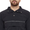 Black  Cargo Wind Cheater Tracksuit