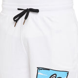 White Hang On Printed Tshirt And Shorts Clothing Set Clothing Set Fugazee 