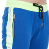 Blue Neon Reflective Taped Sweatshirt and Sweatpants Combo Jogsuit Suits - Fugazee