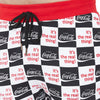 Cocacola Checkered Printed Tshirt and Shorts Combo Suit