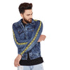 Crime Scene Taped Denim Jacket Jackets - Fugazee