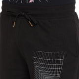Black Oversized Isolation Printed Tshirt And Shorts Clothing Set