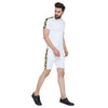 White Venetian Tshirt and Shorts Combo Summer Suit Suits - Fugazee