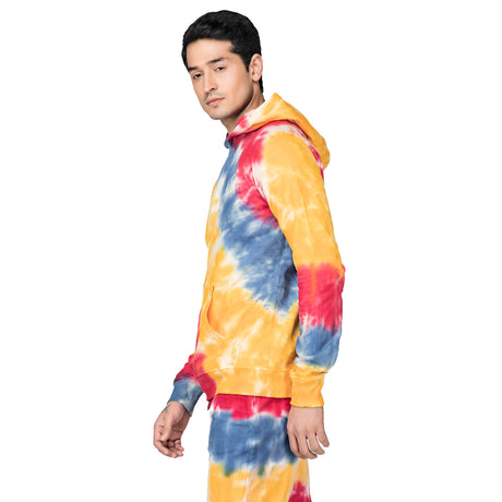Tie & Dye Multicolored Hooded Sweatshirt