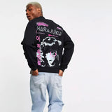 Black Harajuku Oversized Sweatshirt