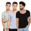 Deep Scoop Neck T-Shirts Pack of 3