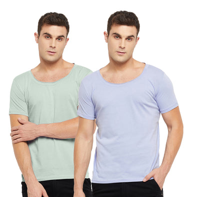 Deep Scoop Neck T shirts Combo Pack of 2