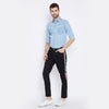Black Taped Chinos Trousers - Fugazee