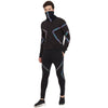 Black Rainbow Reflective Taped Tracksuit With Matching Face Cover