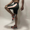 Black Neon Orange Reflective Taped Shorts Shorts - Fugazee