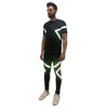 Black Rainbow Reflective Taped Tshirt