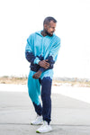 Paint Blue Ombre Oversized Combo Tracksuit
