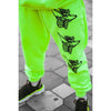 Neon Green Skeleton Print Oversized Combo Tracksuit