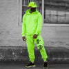 Neon Green Skeleton Print Oversized Combo Tracksuit