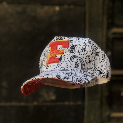 White Paisley F Logo Trucker Cap