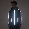 All Black Neon Orange Reflective Sweatshirt Sweatshirts - Fugazee