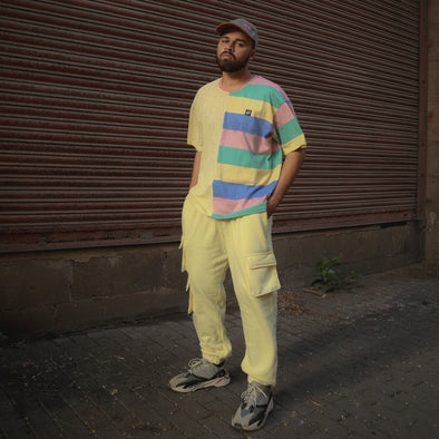 Custard 50-50 Oversized Tshirt & Track-pants Clothing Set