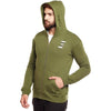 Olive Ripped Hoodie Sweatshirts - Fugazee