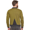 Olive Gathered Sleeves Bomber Jacket Jackets - Fugazee