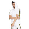 White Taped Oversized Short Sleeve Sweatshirt