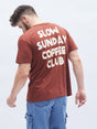 Brown Coffee Club Oversized T-Shirt T-shirts Fugazee 