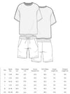 White Smiley Oversized Graphic Tshirt & Shorts Combo Set