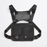 Black Multi Pocket Utility Chest Rig Bag