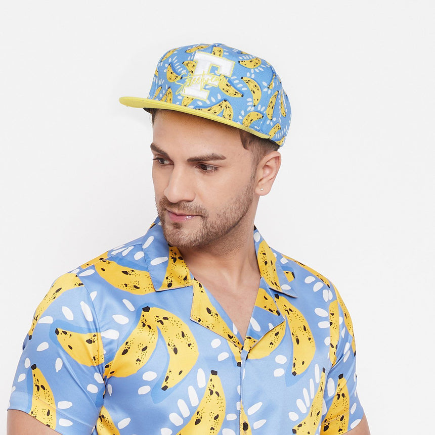 Tropical Banana Embroidered Snapback Cap Caps FUGAZEE 