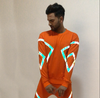 Orange Rainbow Reflective Taped Sweatshirt