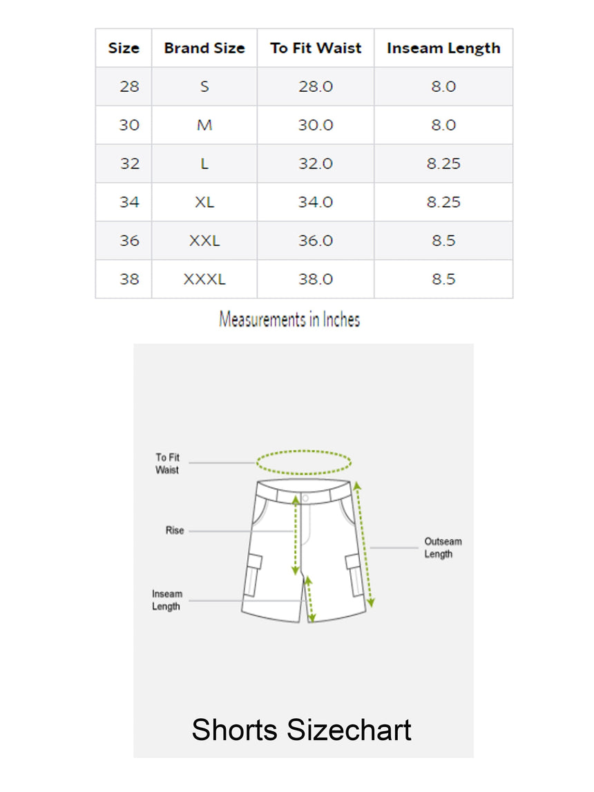 Red Piping Cargo Shorts