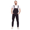 All Black Full Length Dungaree Dungarees - Fugazee