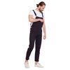 All Black Full Length Dungaree Dungarees - Fugazee