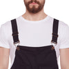 All Black Full Length Dungaree Dungarees - Fugazee