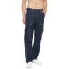Dark Washed Cargo Carpenter Denim