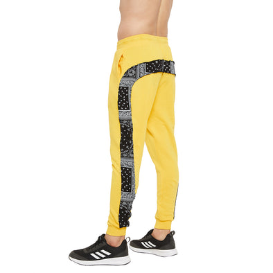Lemon Oversized Paisely Taped Sweatpant