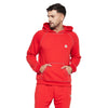 Red Contrast Stich Oversized Sweatshirt